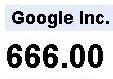 Google Shares hit 666!